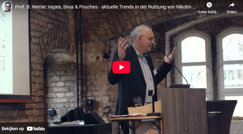 Vapes, pouches and snus explained by Prof. B Werse